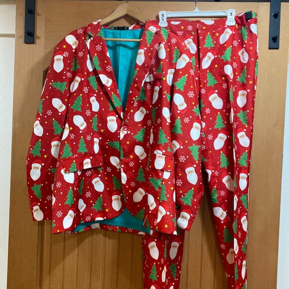 NWOT Men's Suitmeister Santa Suit Holiday Size XL - Picture 12 of 12